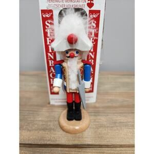 Steinbach Mini Nutcracker Graf with feather hat Sword soldier 5.5” Germany